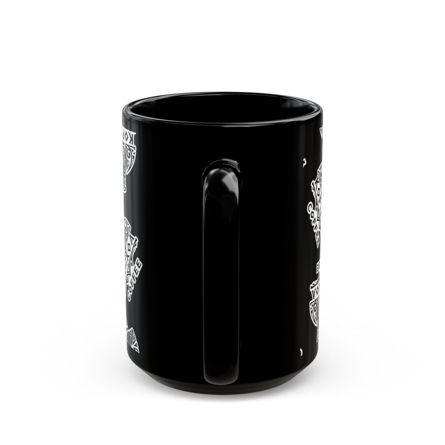 Kopikoa Tribal Tiki Ceramic Mug — Black (11oz & 15oz)
