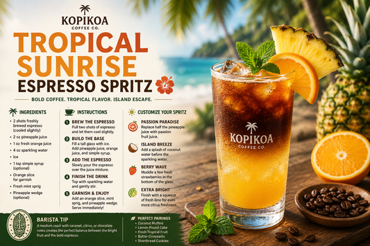 Tropical Sunrise Espresso Spritz