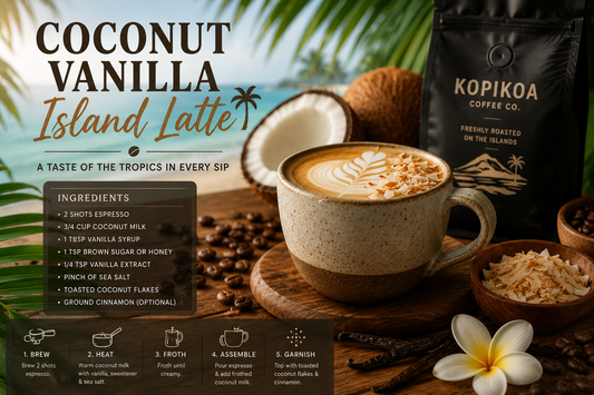 Coconut Vanilla Island Latte