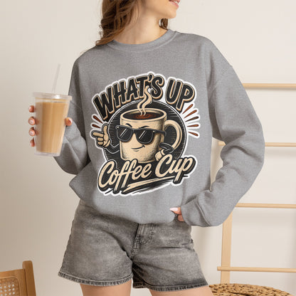 Kopikoa What's Up Coffee Cup – Unisex Crewneck Sweatshirt