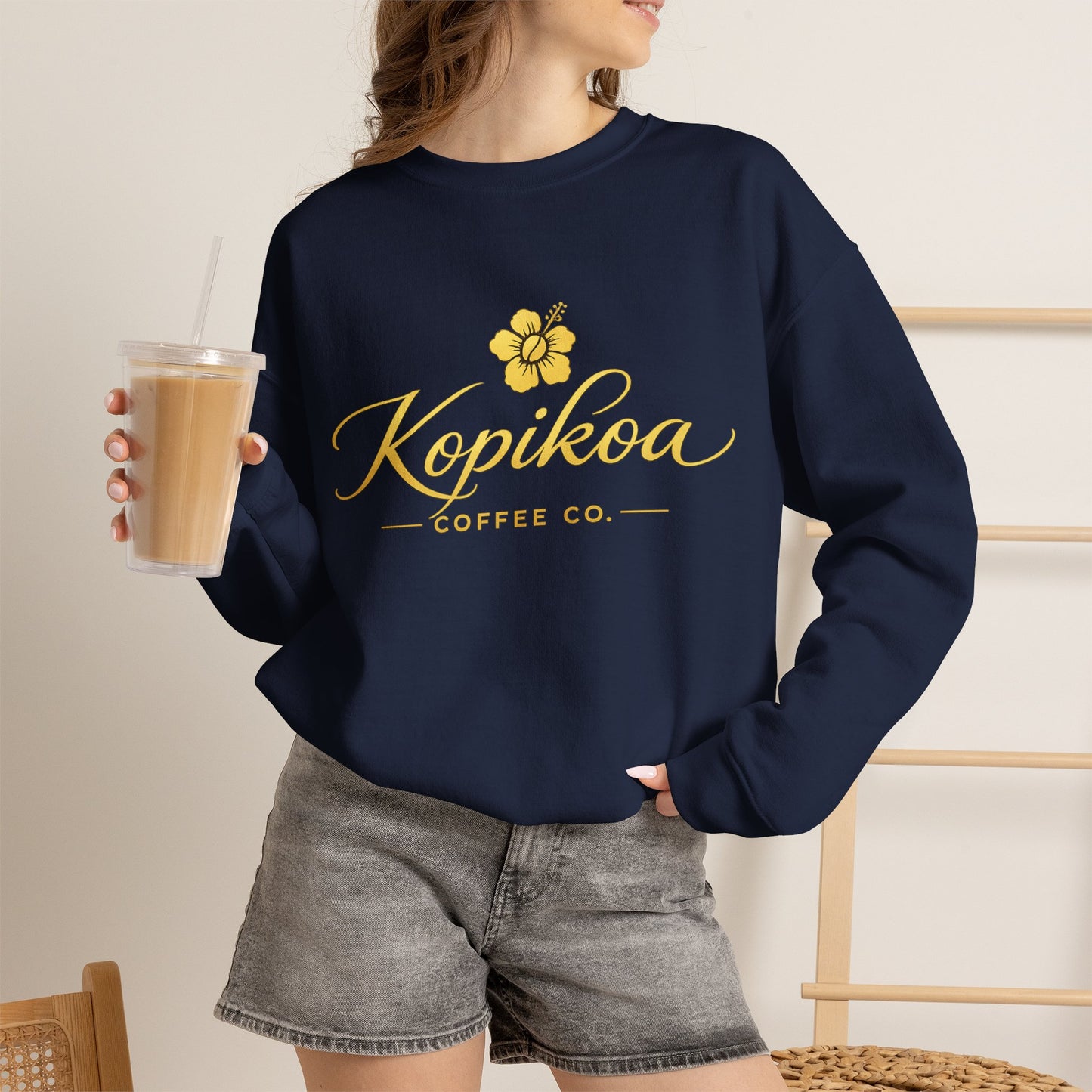 Kopikoa Traditional Logo – Unisex Crewneck Sweatshirt