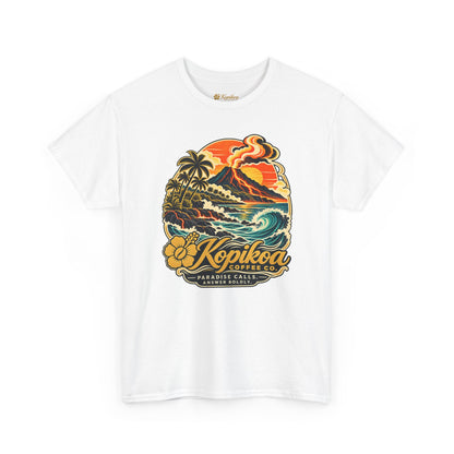 Vintage Hawaiian Surf & Coffee 'Kopikoa' Paradise Graphic Tee