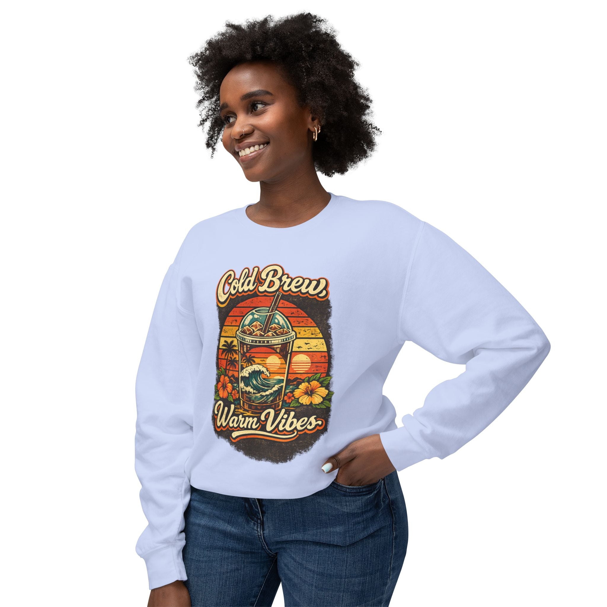 Cold Brew Warm Vibes Crewneck Sweatshirt
