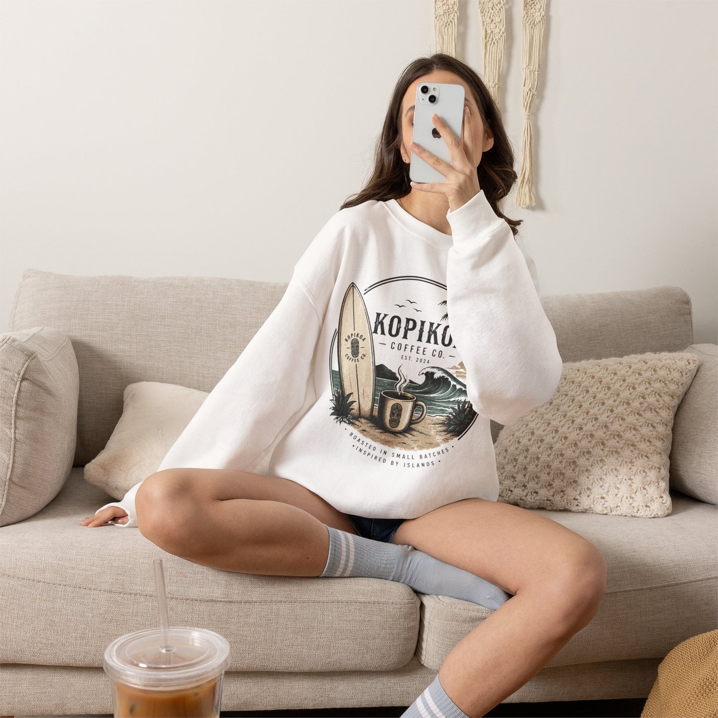 Kopikoa Surf – Unisex Crewneck Sweatshirt