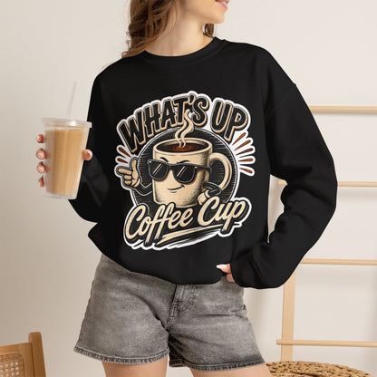 Kopikoa What's Up Coffee Cup – Unisex Crewneck Sweatshirt