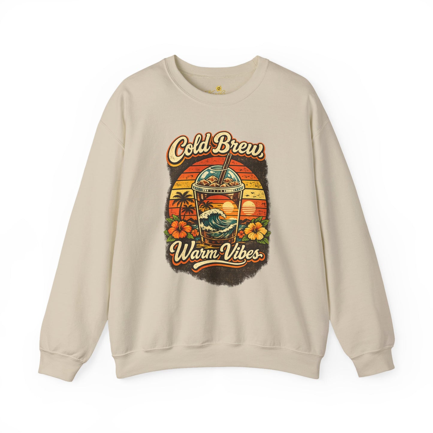 Kopikoa Cold Brew Warm Vibes – Unisex Crewneck Sweatshirt