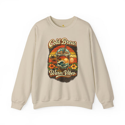 Kopikoa Cold Brew Warm Vibes – Unisex Crewneck Sweatshirt