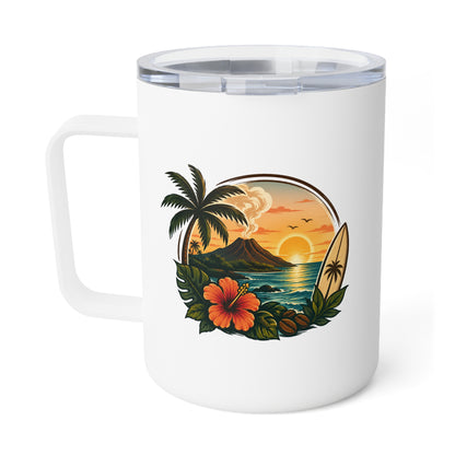 Kopikoa Tropical Surf Tumbler — 10oz Insulated Coffee Mug