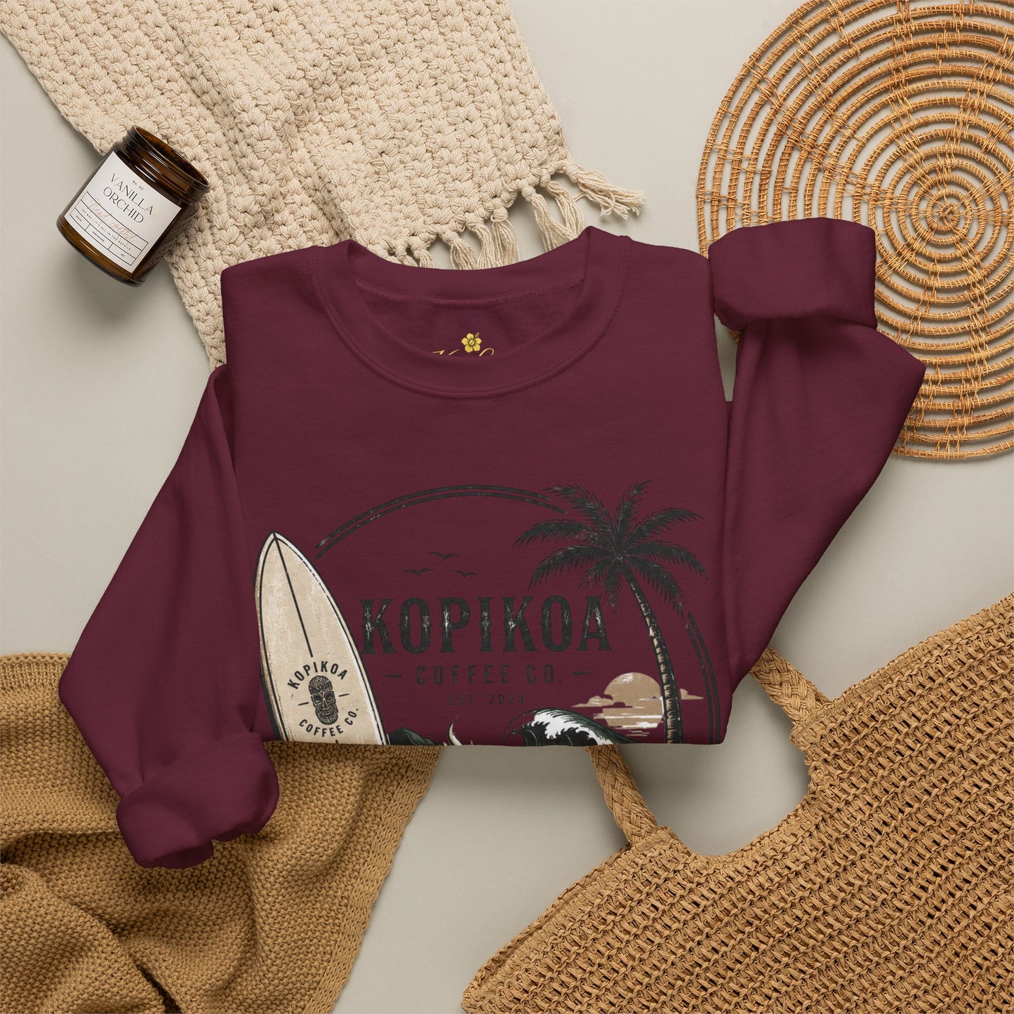 Kopikoa Surf – Unisex Crewneck Sweatshirt