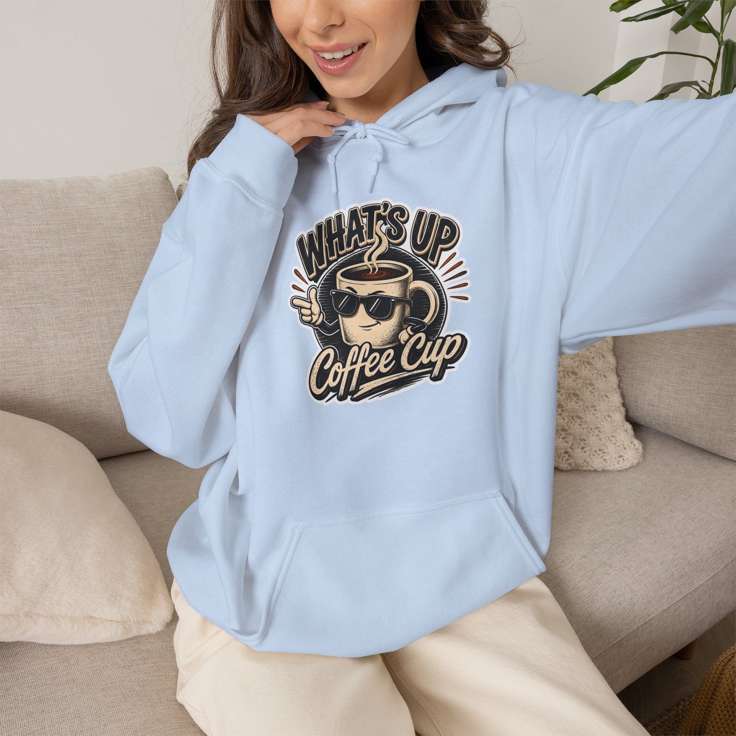 Kopikoa What's Up Coffee Cup – Unisex Hoodie