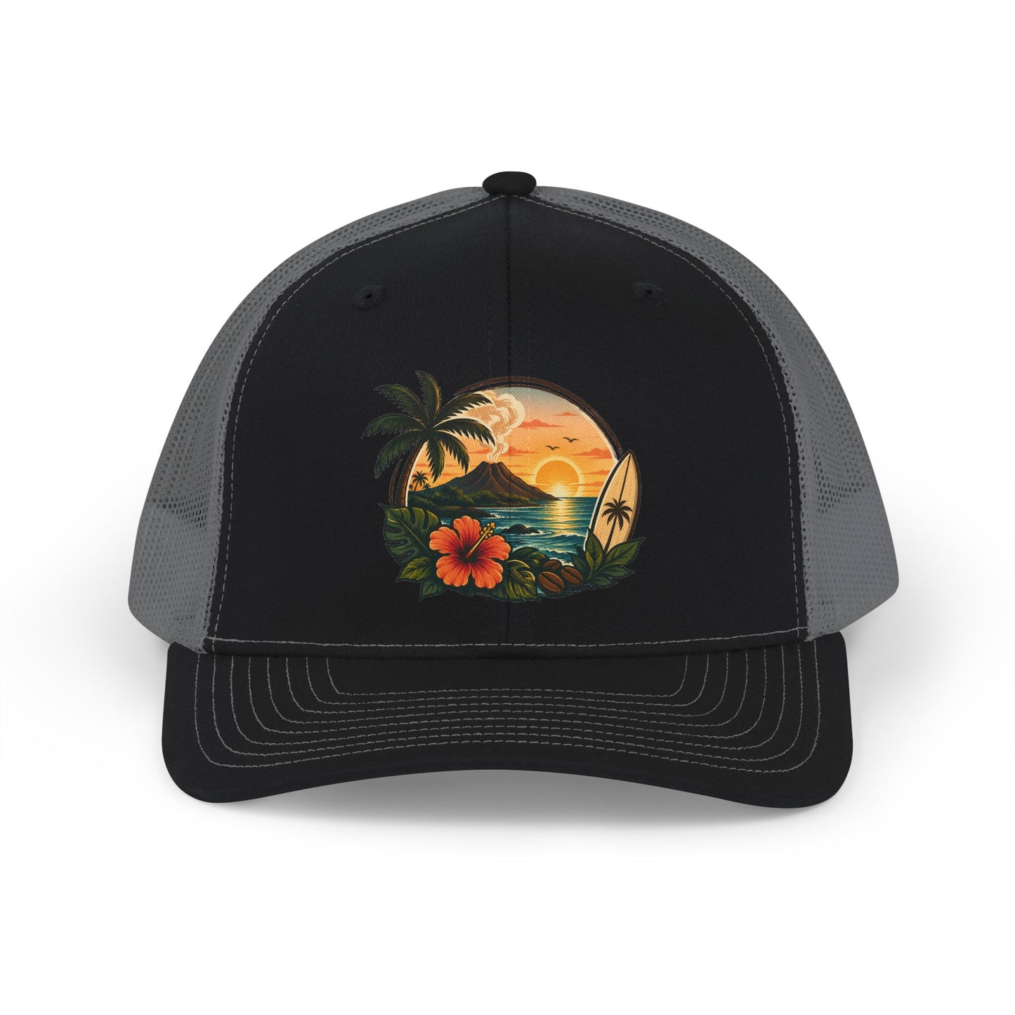 Kopikoa Tropical Sunset Surf Trucker Cap — Snapback Hat