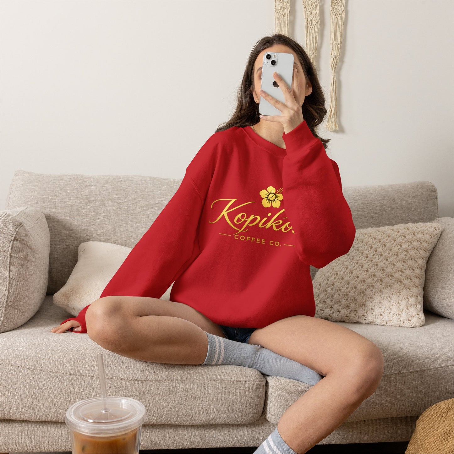 Kopikoa Traditional Logo – Unisex Crewneck Sweatshirt