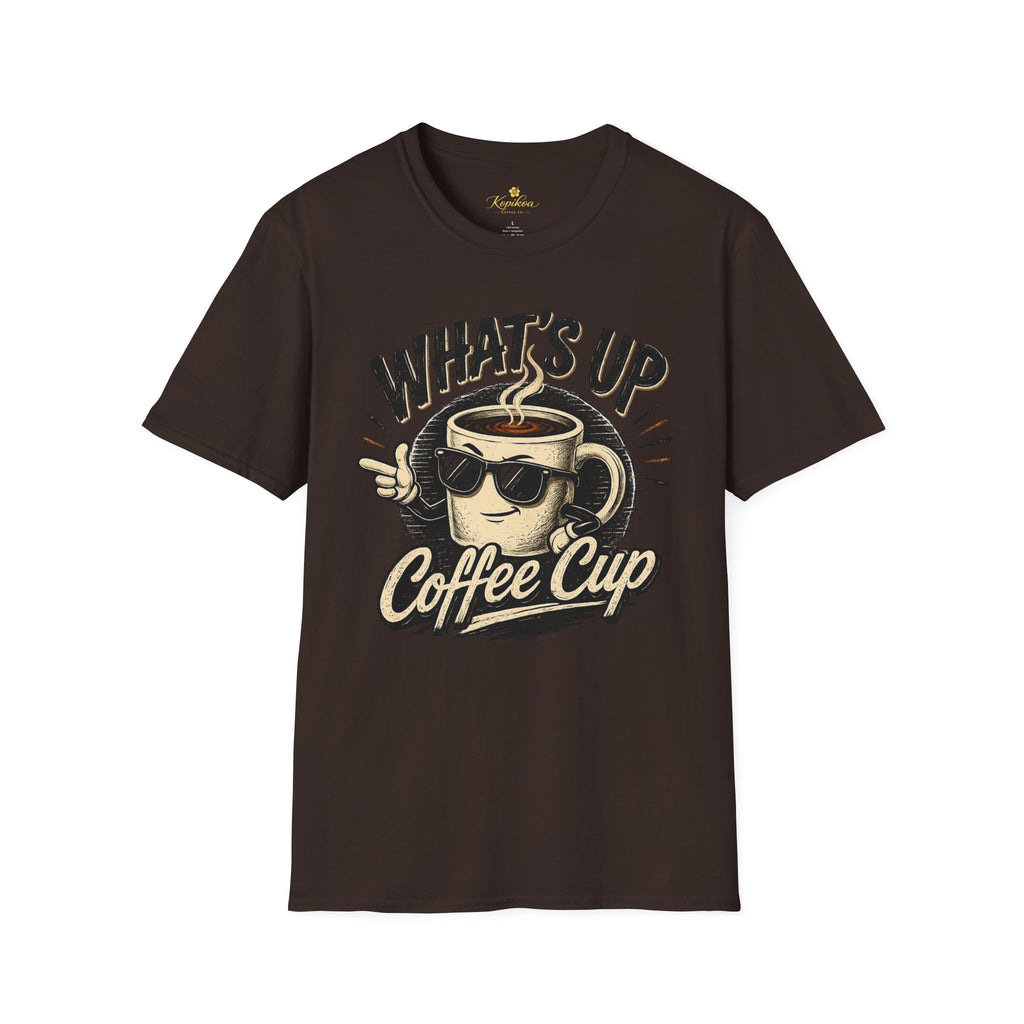 What's Up Coffee Cup T-Shirt