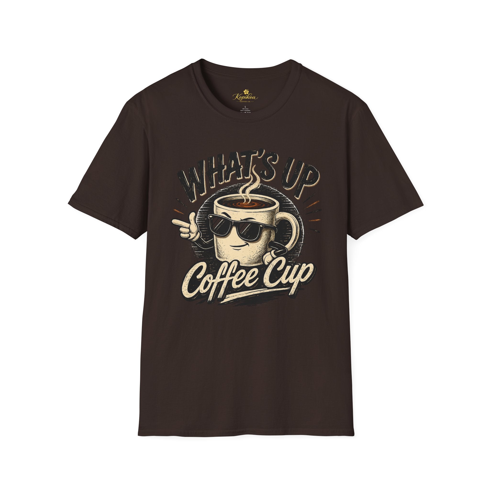 What's Up Coffee Cup T-Shirt