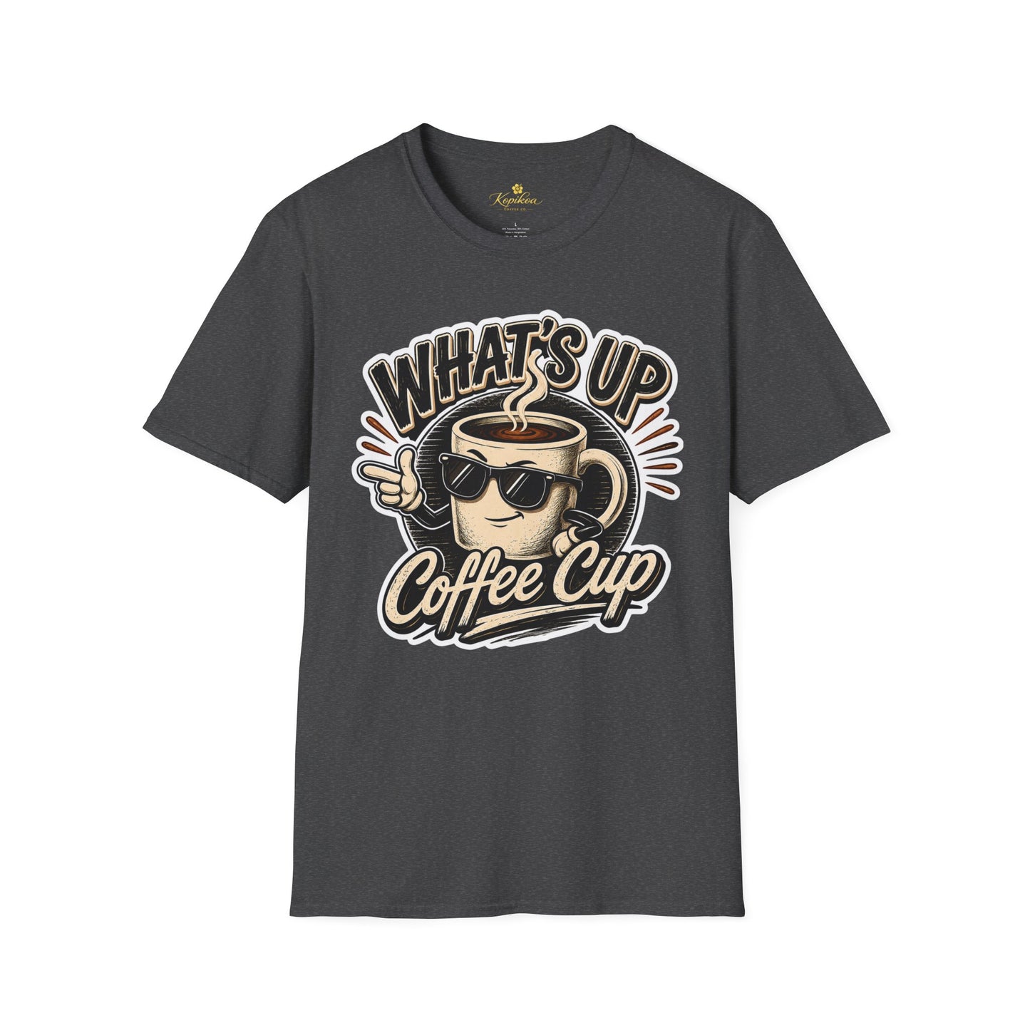 Kopikoa What's Up Coffee Cup – Unisex T-Shirt