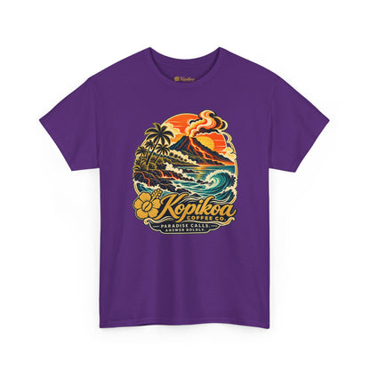 Vintage Hawaiian Surf & Coffee 'Kopikoa' Paradise Graphic Tee