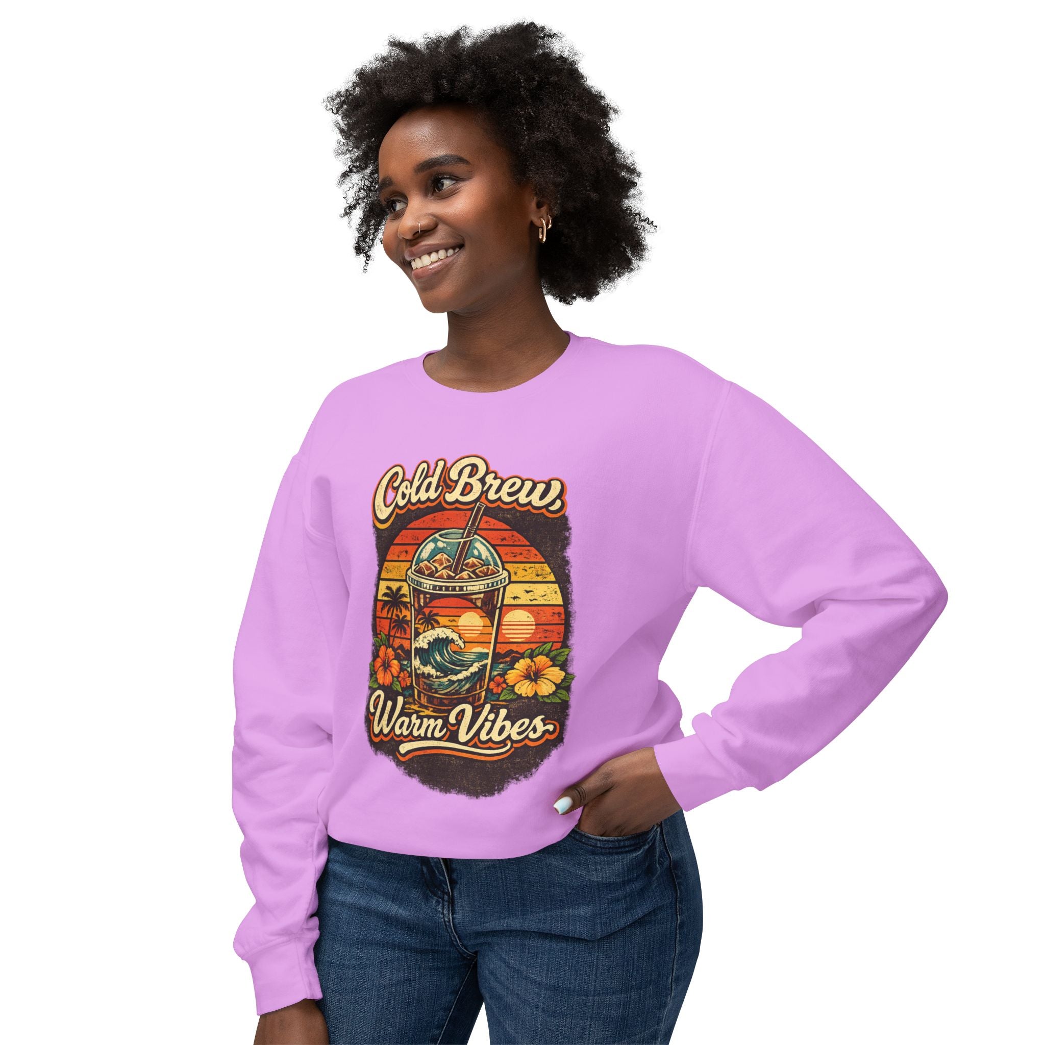 Cold Brew Warm Vibes Crewneck Sweatshirt