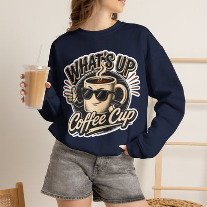 Kopikoa What's Up Coffee Cup – Unisex Crewneck Sweatshirt