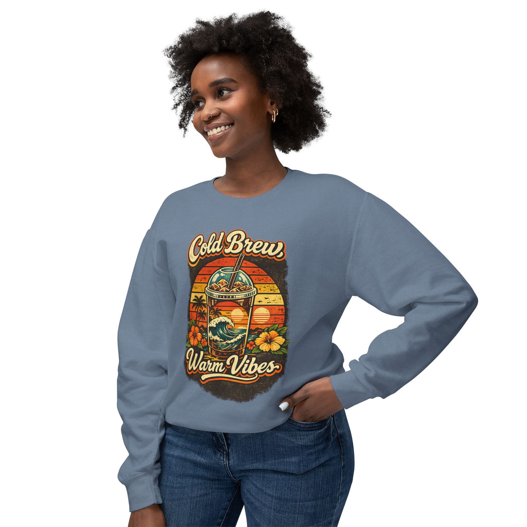 Cold Brew Warm Vibes Crewneck Sweatshirt