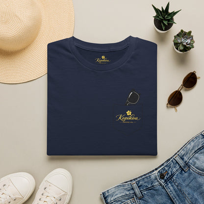 Kopikoa What's Up Coffee Cup – Unisex Pocket T-Shirt