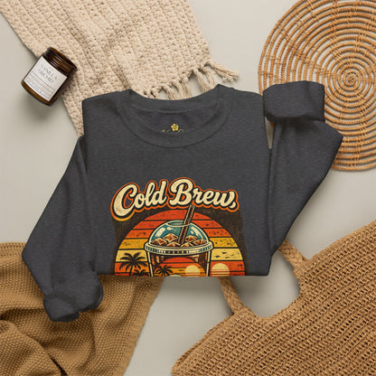 Kopikoa Cold Brew Warm Vibes – Unisex Crewneck Sweatshirt