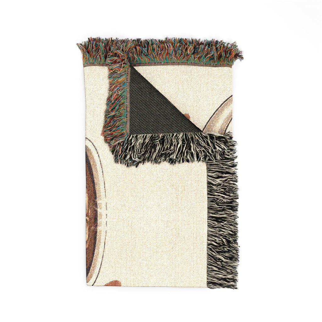 Woven Blanket — "A Hug in a Mug" Cute Coffee Mug Throw Blanket