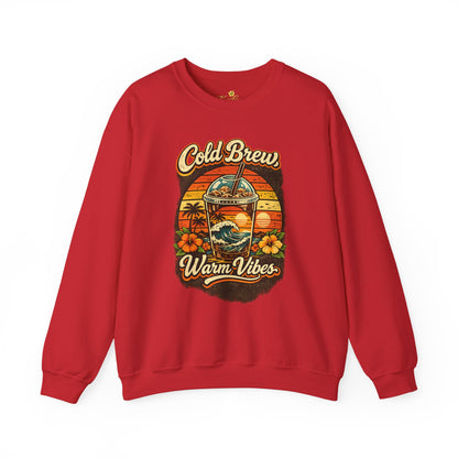 Kopikoa Cold Brew Warm Vibes – Unisex Crewneck Sweatshirt