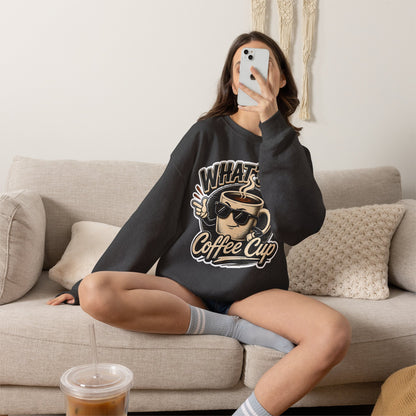 Kopikoa What's Up Coffee Cup – Unisex Crewneck Sweatshirt