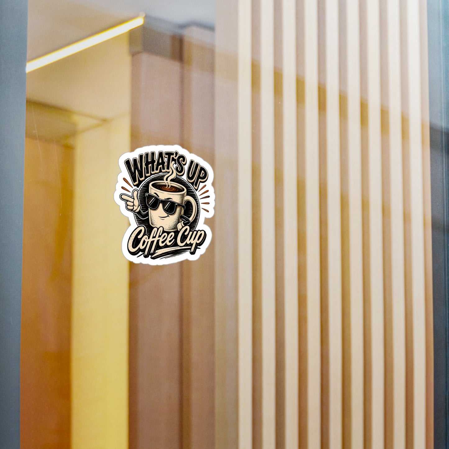 Kopikoa What's Up Coffee Cup – Kiss Cut Vinyl Decal