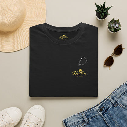 Kopikoa What's Up Coffee Cup – Unisex Pocket T-Shirt