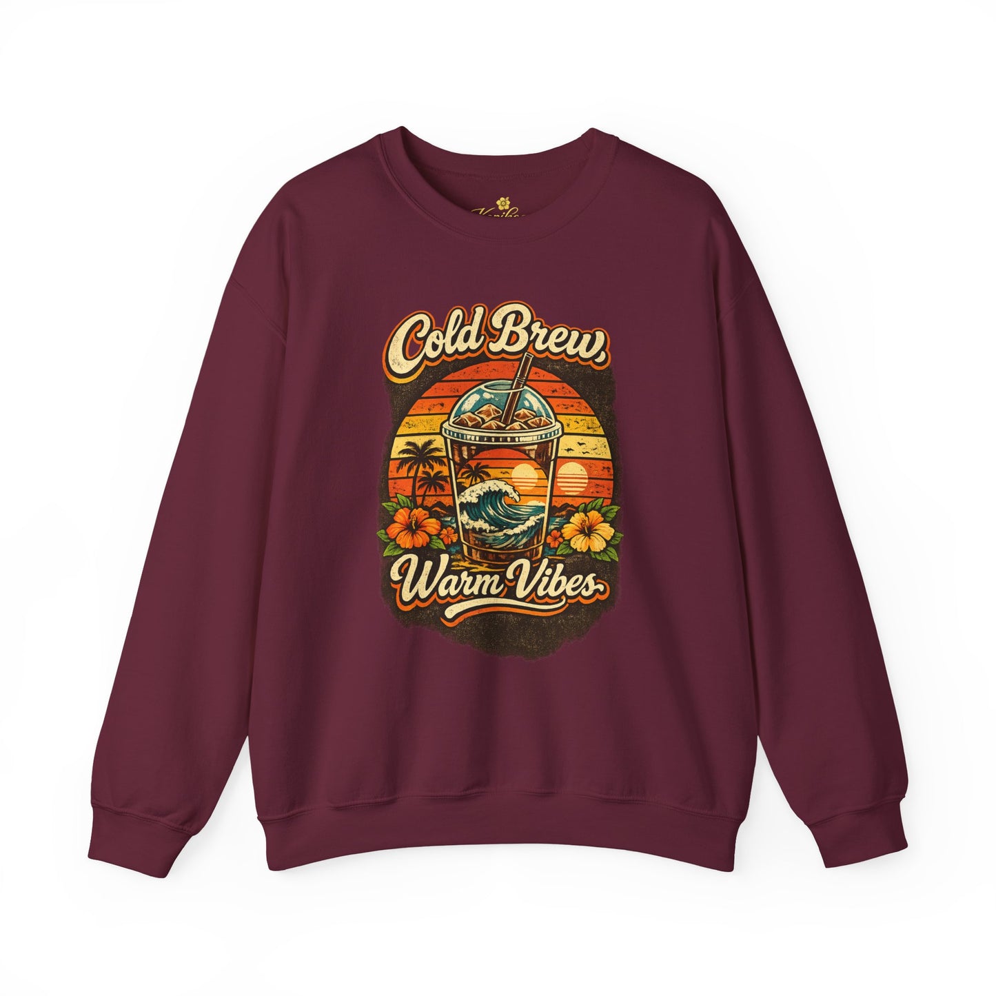 Kopikoa Cold Brew Warm Vibes – Unisex Crewneck Sweatshirt