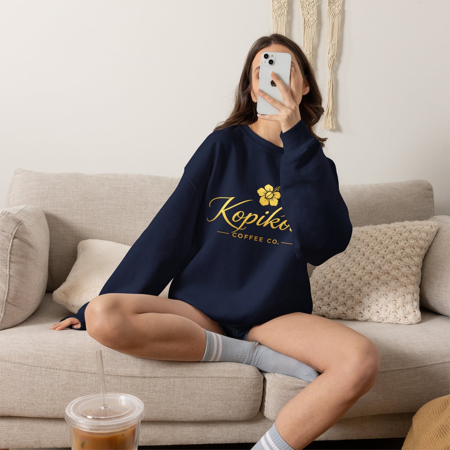 Kopikoa Traditional Logo – Unisex Crewneck Sweatshirt