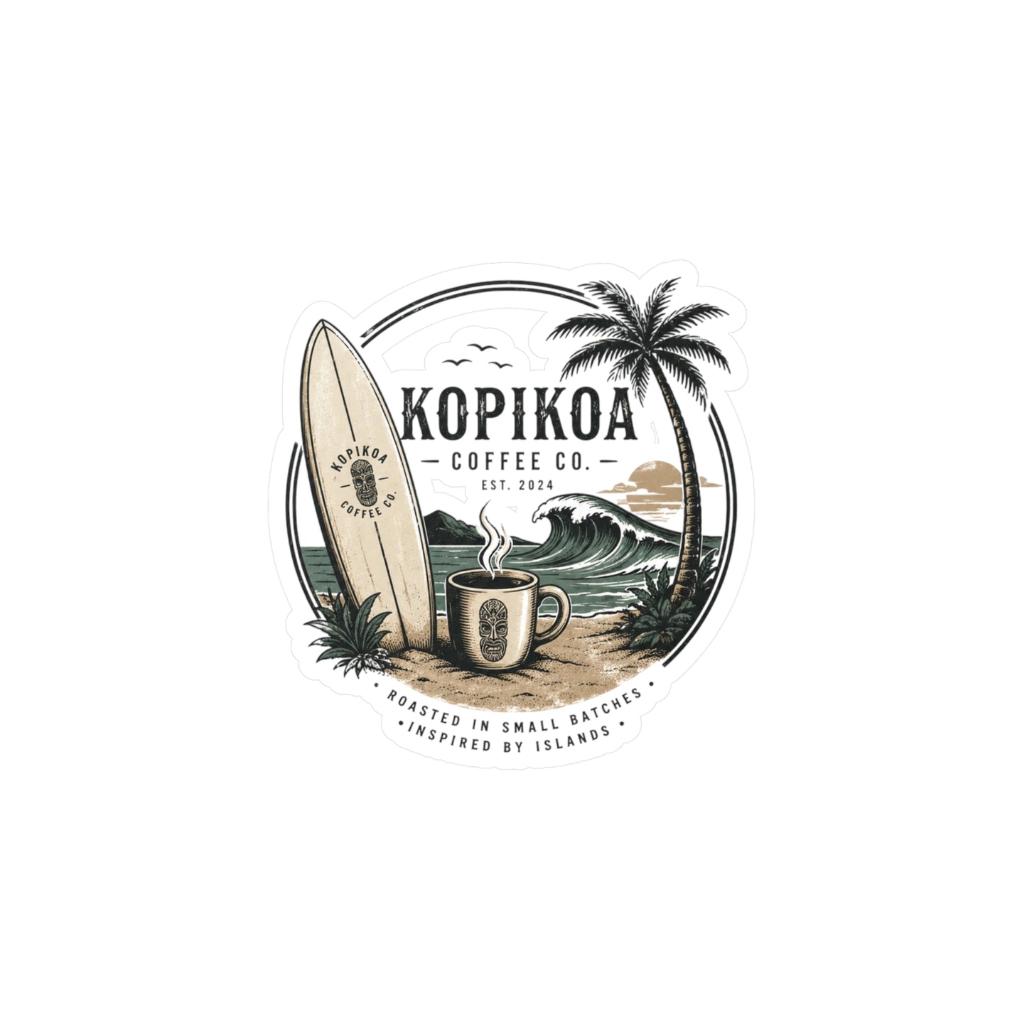 Kopikoa Surf – Kiss Cut Vinyl Decal
