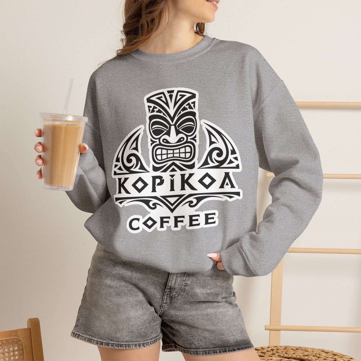 Kopikoa Tribal Logo – Unisex Crewneck Sweatshirt