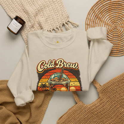 Kopikoa Cold Brew Warm Vibes – Unisex Crewneck Sweatshirt