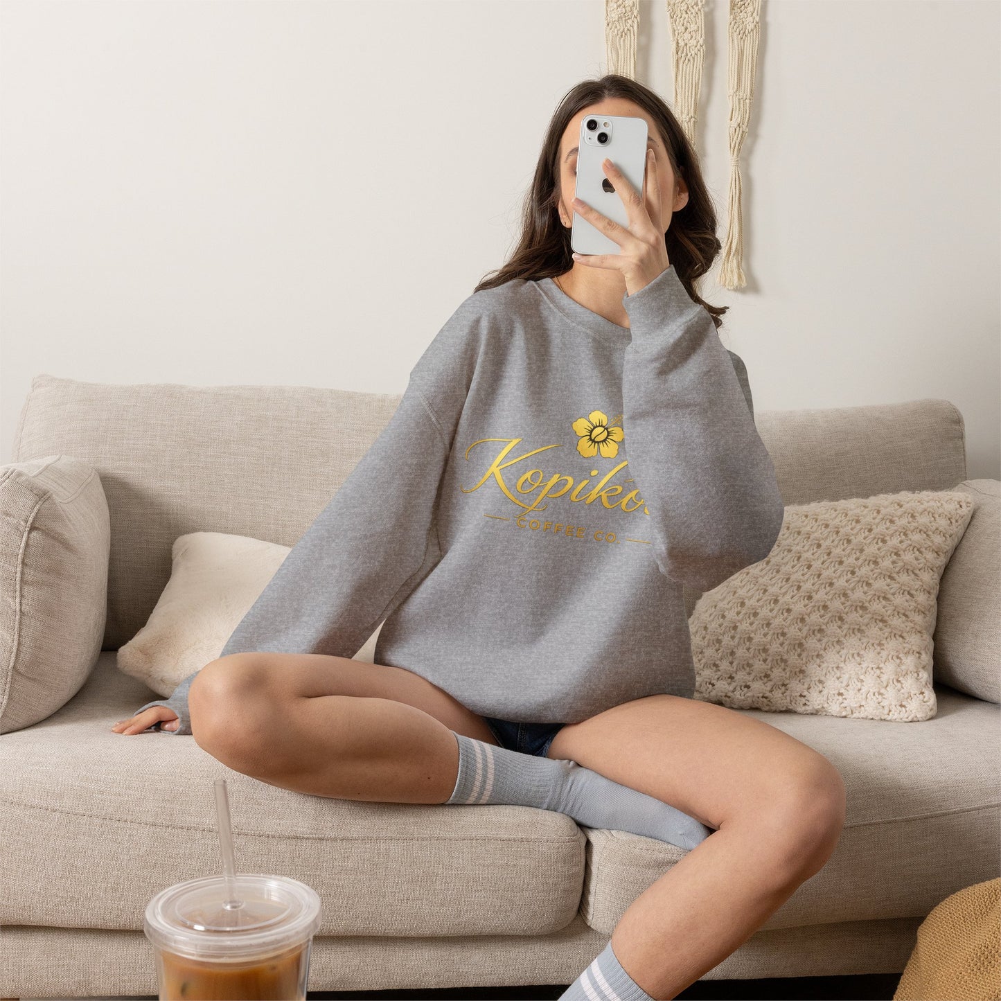 Kopikoa Traditional Logo – Unisex Crewneck Sweatshirt