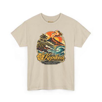 Vintage Hawaiian Surf & Coffee 'Kopikoa' Paradise Graphic Tee
