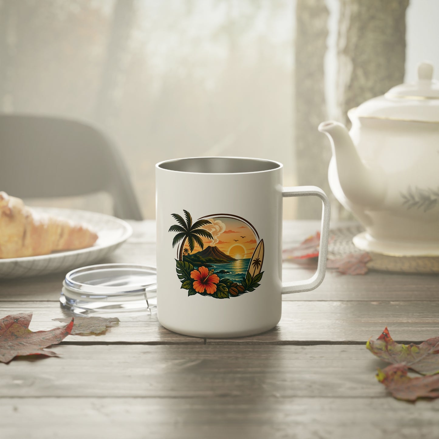 Kopikoa Tropical Surf Tumbler — 10oz Insulated Coffee Mug