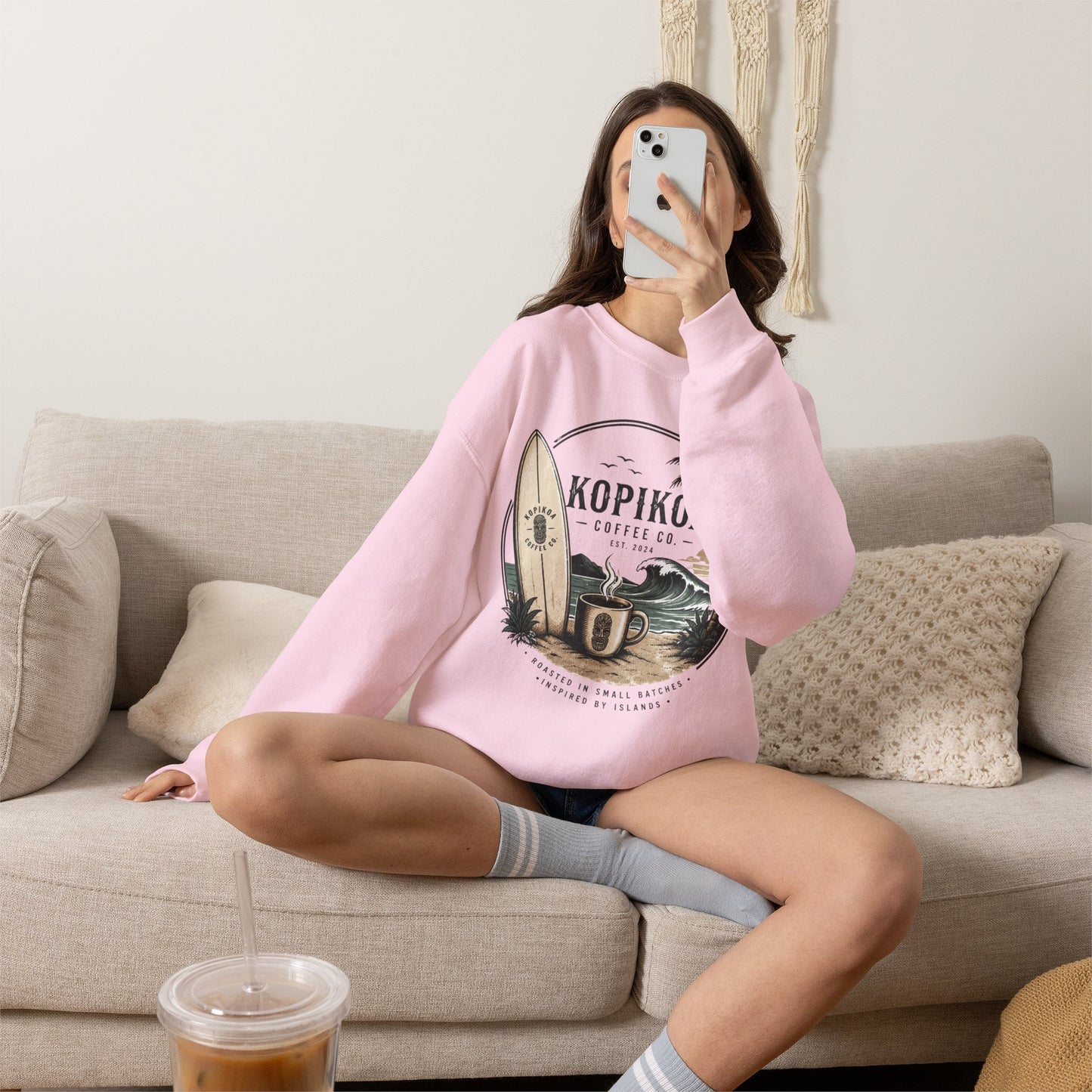 Kopikoa Surf – Unisex Crewneck Sweatshirt