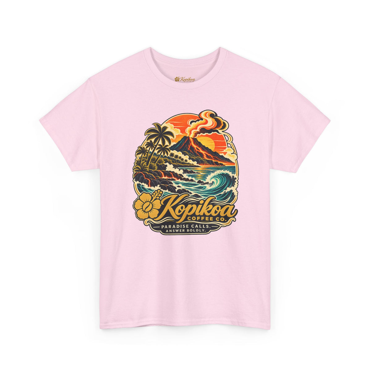 Vintage Hawaiian Surf & Coffee 'Kopikoa' Paradise Graphic Tee