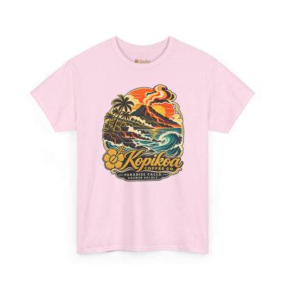 Vintage Hawaiian Surf & Coffee 'Kopikoa' Paradise Graphic Tee