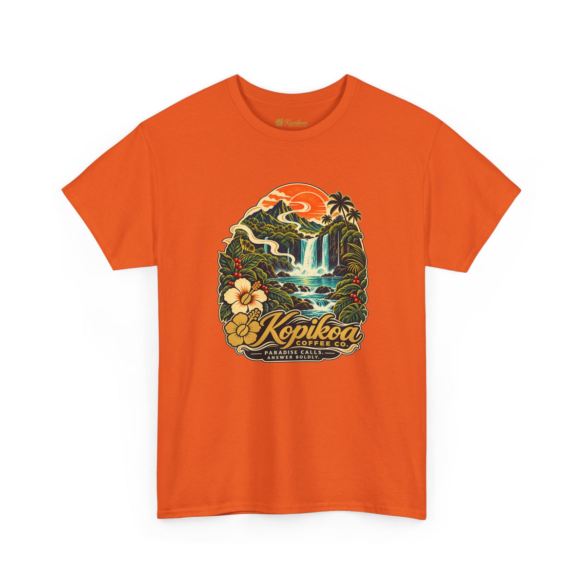 Kopikoa Waterfall Hawaii T-Shirt — Tropical Vintage Island Tee