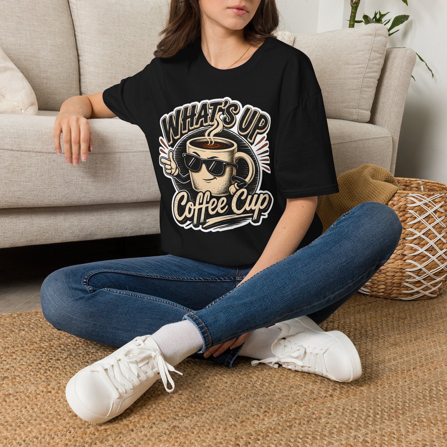 Kopikoa What's Up Coffee Cup – Unisex T-Shirt