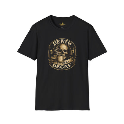 Kopikoa Death Before Decaf – Unisex T-Shirt