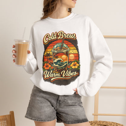 Kopikoa Cold Brew Warm Vibes – Unisex Crewneck Sweatshirt