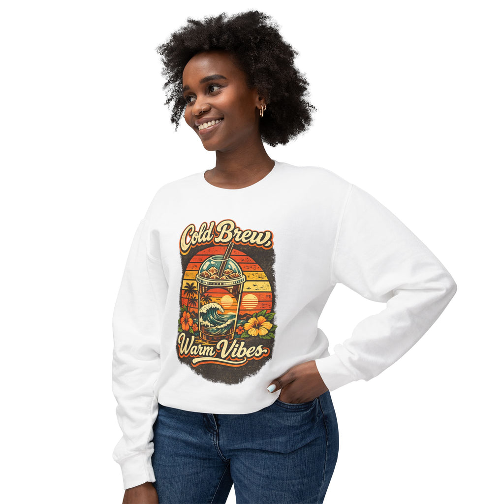 Cold Brew Warm Vibes Crewneck Sweatshirt