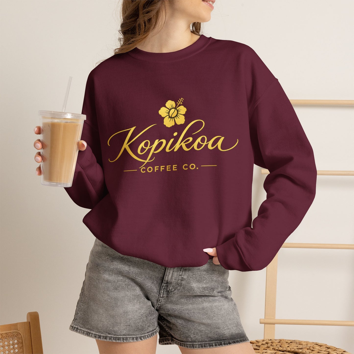Kopikoa Traditional Logo – Unisex Crewneck Sweatshirt