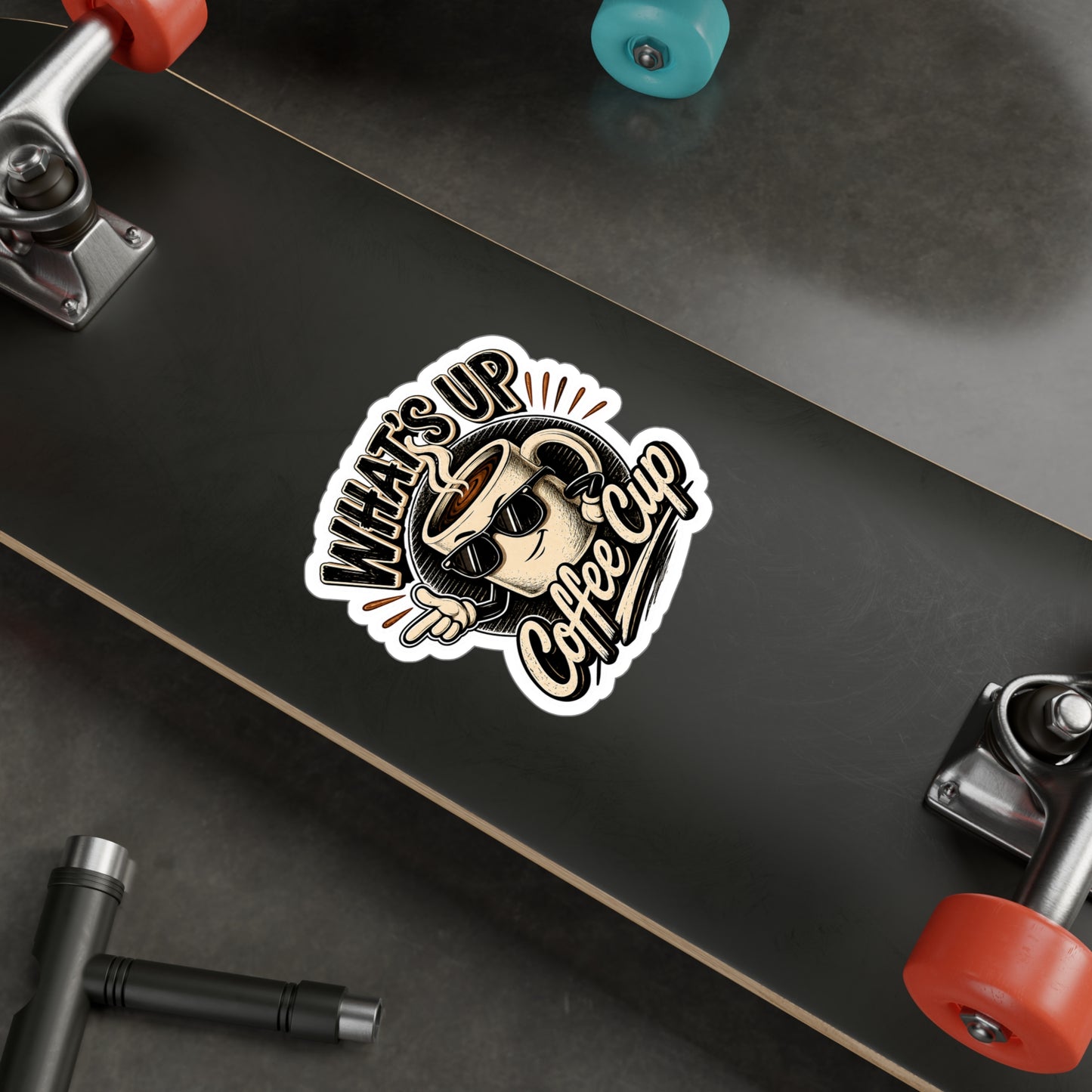 Kopikoa What's Up Coffee Cup – Kiss Cut Vinyl Decal