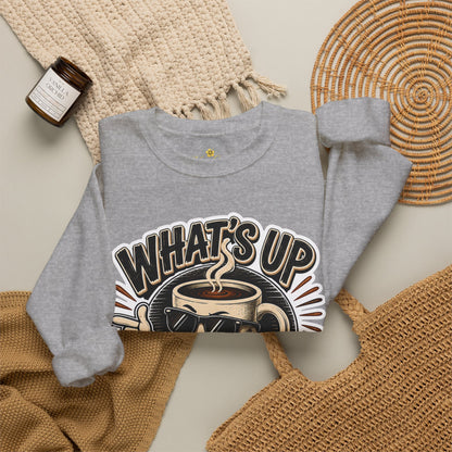 Kopikoa What's Up Coffee Cup – Unisex Crewneck Sweatshirt