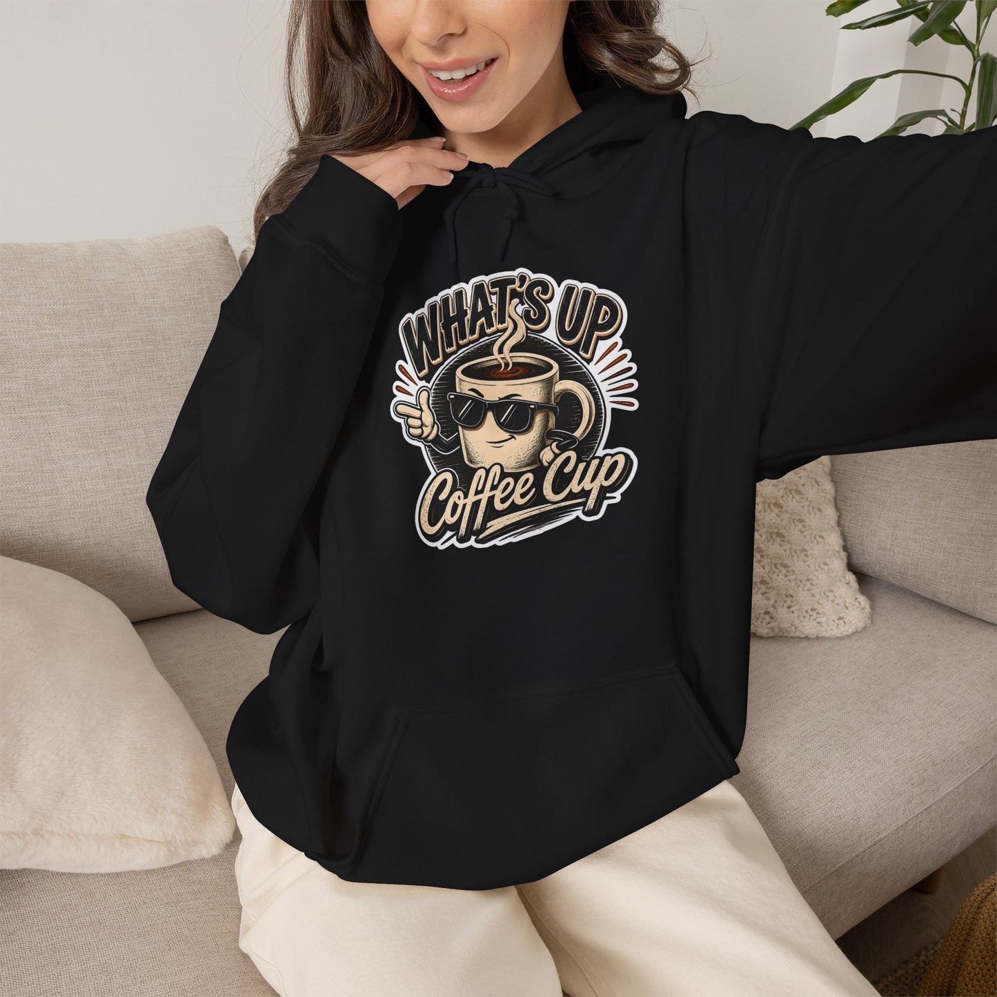 Kopikoa What's Up Coffee Cup – Unisex Hoodie